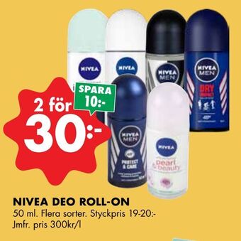 ÖoB Nivea deo roll-on erbjuda