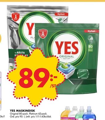 ÖoB Yes maskindisk erbjuda