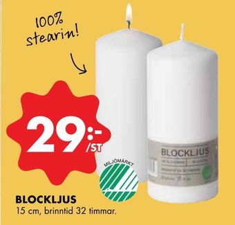 ÖoB Blockljus erbjuda