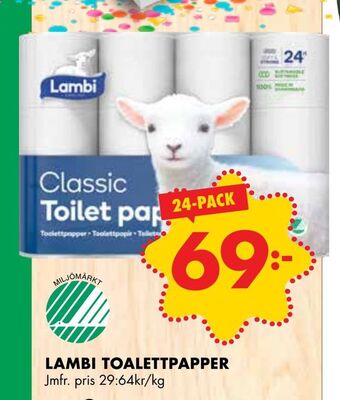 ÖoB Lambi toalettpapper erbjuda