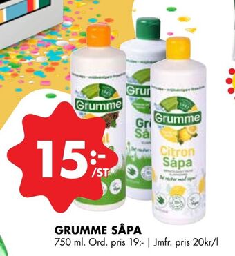 ÖoB Grumme såpa erbjuda