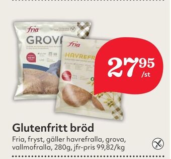 Hemköp Glutenfritt bröd erbjuda
