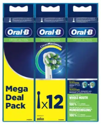 Oral-b cross action, borsthuvud refill
