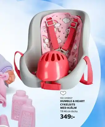 Lekia Humble & heart cykelsits med hjälm erbjuda
