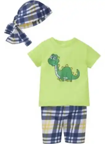T-shirt + shorts + bandana för baby (3 delar), ekologisk bomull