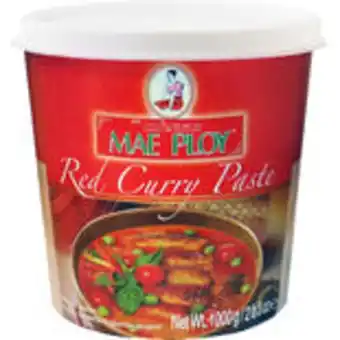 Snabbgross Red curry paste mae ploy 1kg erbjuda