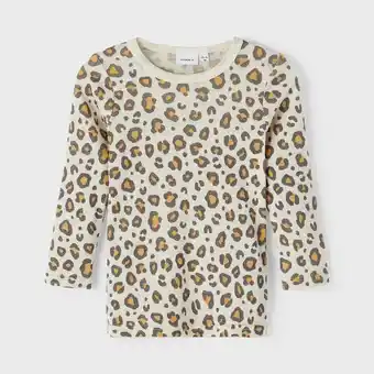 Åhléns Nmfwang wool plain aop ls top xxii erbjuda