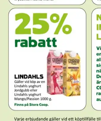 Coop Mersmak Lindahls erbjuda