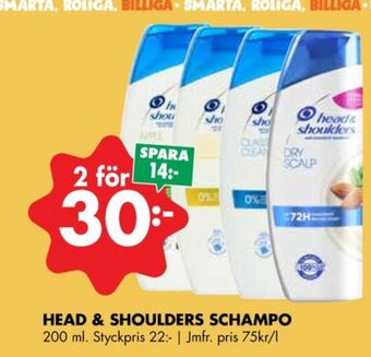 ÖoB Head&shoulders shampoo erbjuda