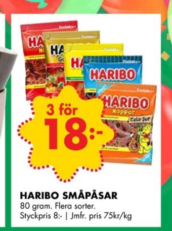 ÖoB Nappar cola godispåsar erbjuda