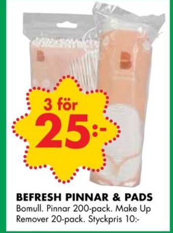 ÖoB Be fresh bomullspinnar erbjuda