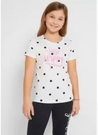 Bonprix T-shirt för flickor (2-pack), av ekologisk bomull erbjuda