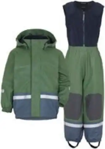 Jollyroom Didriksons boardman fodrat regnställ, green mist erbjuda