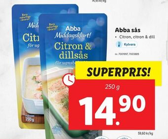 Lidl Abba sås erbjuda