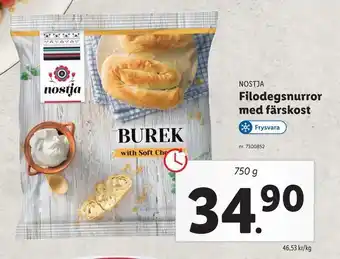 Lidl Filodegsnurror med färskost erbjuda