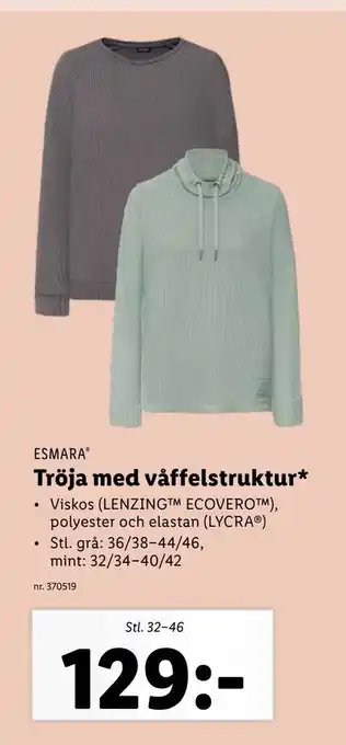 Lidl Tröja med våffelstruktur erbjuda