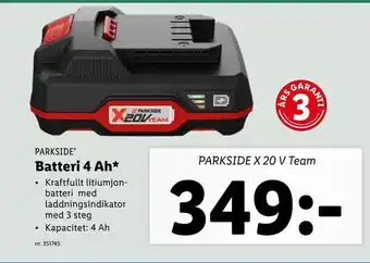 Lidl Batteri 4 ah erbjuda