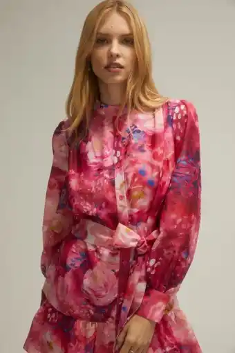 Oasis Oasis x tipperleyhill painted floral mini shirt dress erbjuda