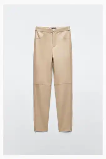 ZARA Faux leather leggings erbjuda