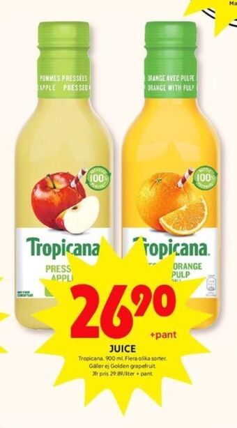 ICA Kvantum Tropicana juice erbjuda