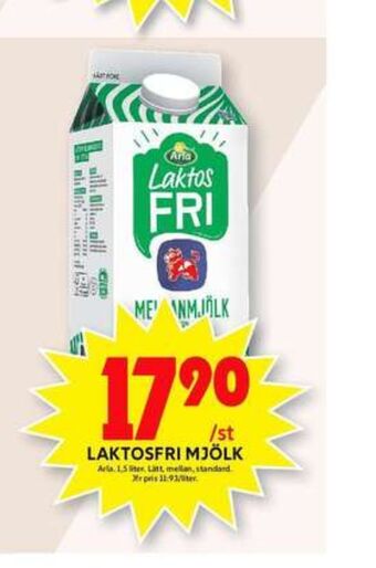 ICA Maxi Arla mellanmjölk erbjuda