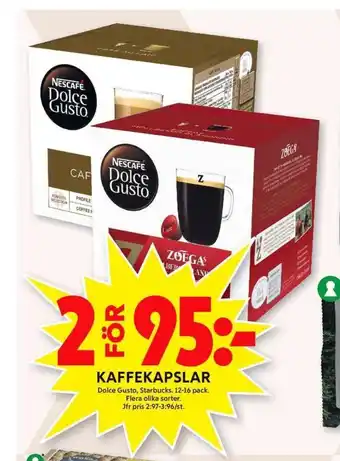 ICA Maxi Nescafe dolce gusto kaffekapslar erbjuda