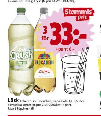ICA Nära Päron läskedryck erbjuda