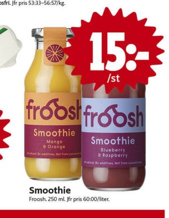 ICA Nära Froosh smoothie erbjuda