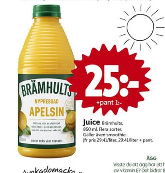 ICA Nära Brämhults juice erbjuda
