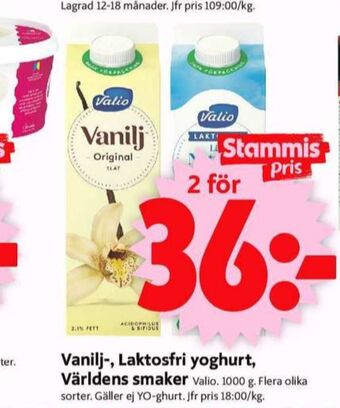 ICA Supermarket Valio yoghurt erbjuda