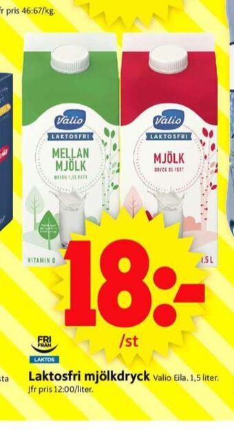 ICA Supermarket Valio mjölk erbjuda