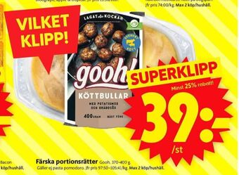 ICA Supermarket Gooh färdigrätter erbjuda
