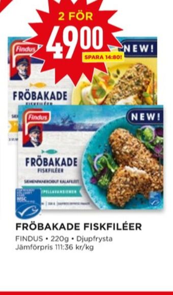 Willys Findus fiskfiléer panerad erbjuda