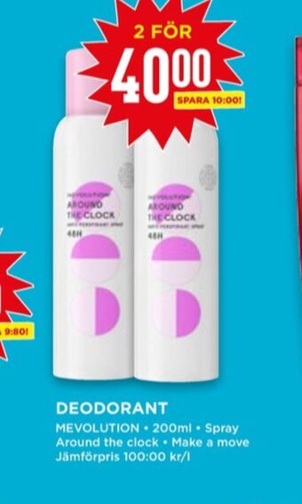Willys Mevolution deodorant erbjuda