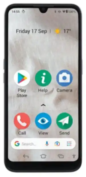 Doro 8110 mobiltelefon med trygghetsknapp