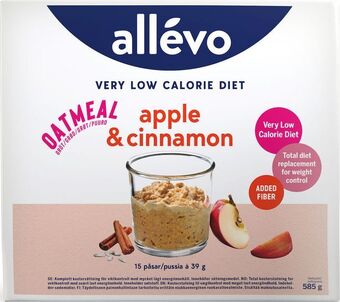 Allévo vlcd oatmeal apple & cinnamon 15 portioner