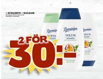 Bonum Matmarknad Schampo • balsam erbjuda
