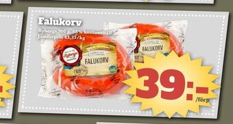 Bonum Matmarknad Falukorv erbjuda