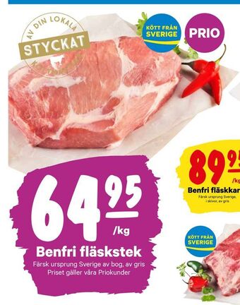 City Gross Benfri fläskstek erbjuda
