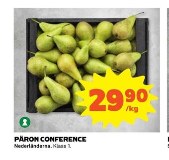 Coop Extra Päron conference erbjuda