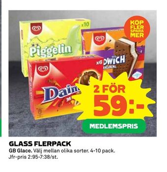 Coop Extra Glass flerpack erbjuda