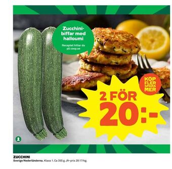 Coop Extra Zucchini erbjuda