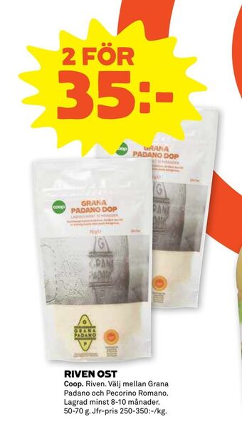 Coop Forum Riven ost erbjuda