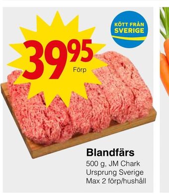 Matöppet Blandfärs erbjuda