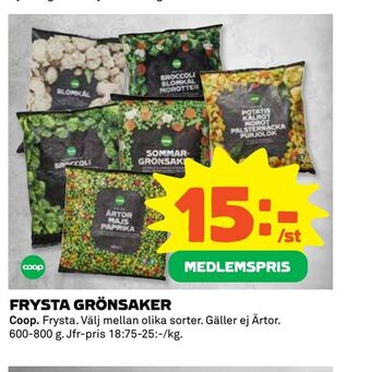 Coop Extra Frysta grönsaker erbjuda