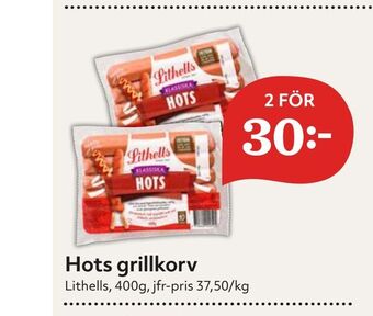 Hemköp Hots grillkorv erbjuda
