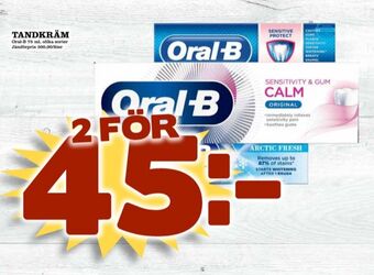 Matdax Oral-b tandkräm erbjuda
