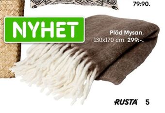 Rusta Rusta pläd erbjuda