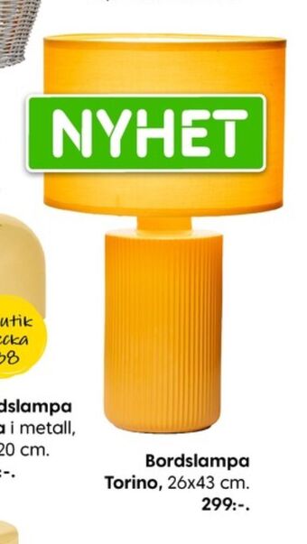 Rusta Elsa form bordslampor erbjuda