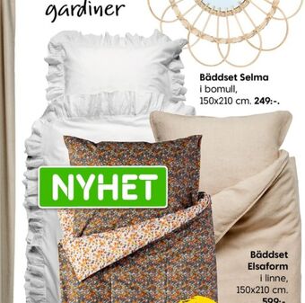Rusta Elsa form bäddset erbjuda